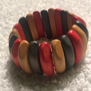 ❤️💚💛 Wood elastic bangle ❤️💚💛